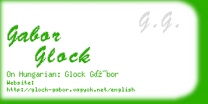 gabor glock business card